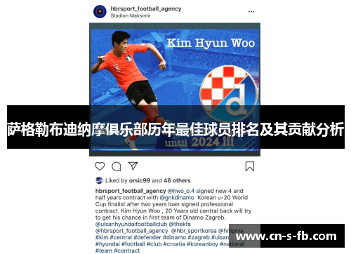 萨格勒布迪纳摩俱乐部历年最佳球员排名及其贡献分析