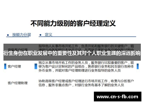 衍生身份在职业发展中的重要性及其对个人职业生涯的深远影响